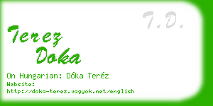 terez doka business card